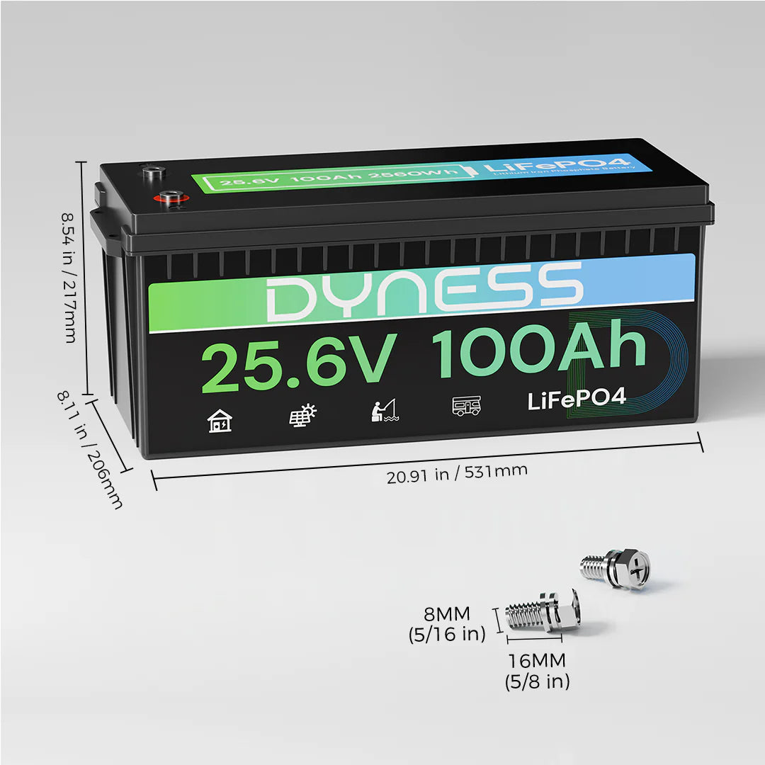 24V 100Ah LiFePO4 Battery